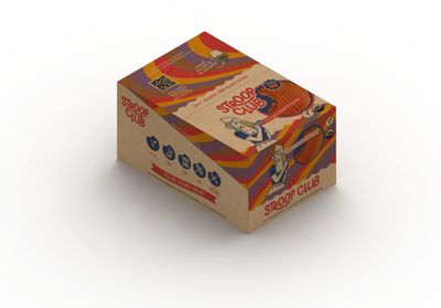 Stroop Club Caramel Delights Cookies | Organic Waffles and Plant Based | Vegan Healthy Snacks Stroopwafels - 12 x 2 Pack of Waffles Each of Traditional, Chocolate, Chai, & Coffee