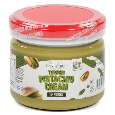 Eastanbul Pistachio Cream, 8.8oz, Pistachio Butter, Turkish Pistachio Cream Spread for Dubai Chocolate Bar Pistachio Kit, Pistachio Paste, Pistachio Spread, Luxurious Spread for Desserts &amp; Treats