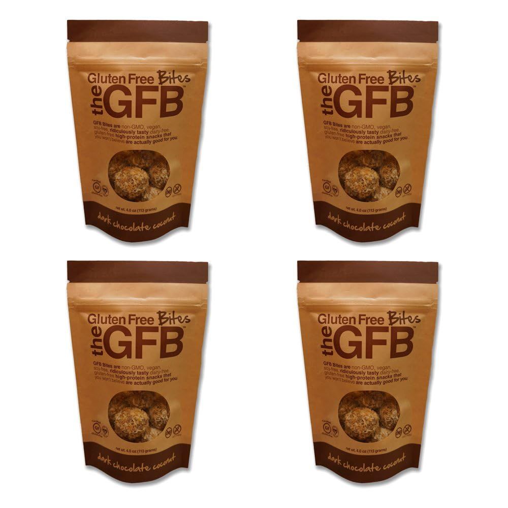 The Gluten Freeb Bites - Dark Chocolate Coconut - Case of 6 - 4 oz