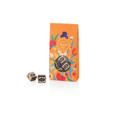 Venchi Cremino Extra Dark Chocolate 25-Piece Elegant Gift Box - Extra Dark Chocolate Shell With Mediterranean Almond Paste Between Creamy Piedmont Hazelnut Gianduja Chocolate - Vegan &amp; Gluten Free