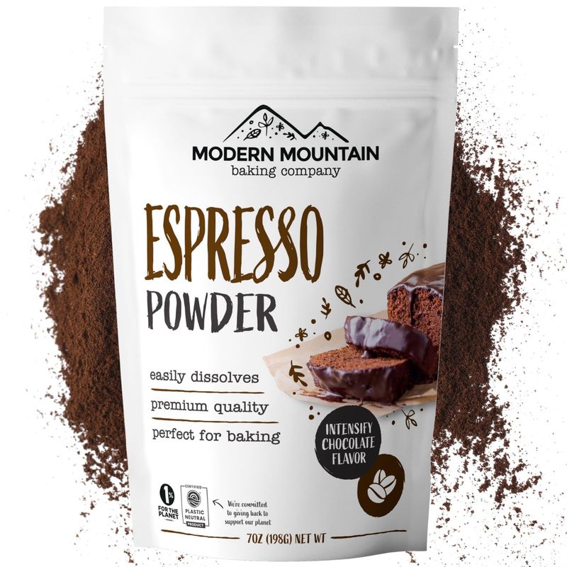 Espresso Powder for Baking - Achieve Rich Chocolate Flavor - Great for Baking - All-Natural - Fine Powder - Easily Dissolves - Gluten Free - Non-GMO - Convenient Resealable Pouch (7oz)