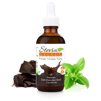 Stevia Select Dark Chocolate Pure Stevia Liquid - Zero Calorie Sweetener - All Natural Liquid Stevia Water Enhancer - Keto Sugar Stevia Liquid - Keto Sweetener &amp; Sugar Alternative 2 Oz