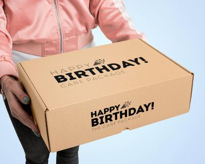 Birthday Care Package (50 Count) Candy Candies Toys Snacks Cookies Chocolate Bar Chips Party Variety Gift Box Pack Assortment Basket Treat College Kids Teens