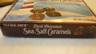 Trader Joe's Dark Chocolate Sea Salt Caramels,0.5 POUNDS
