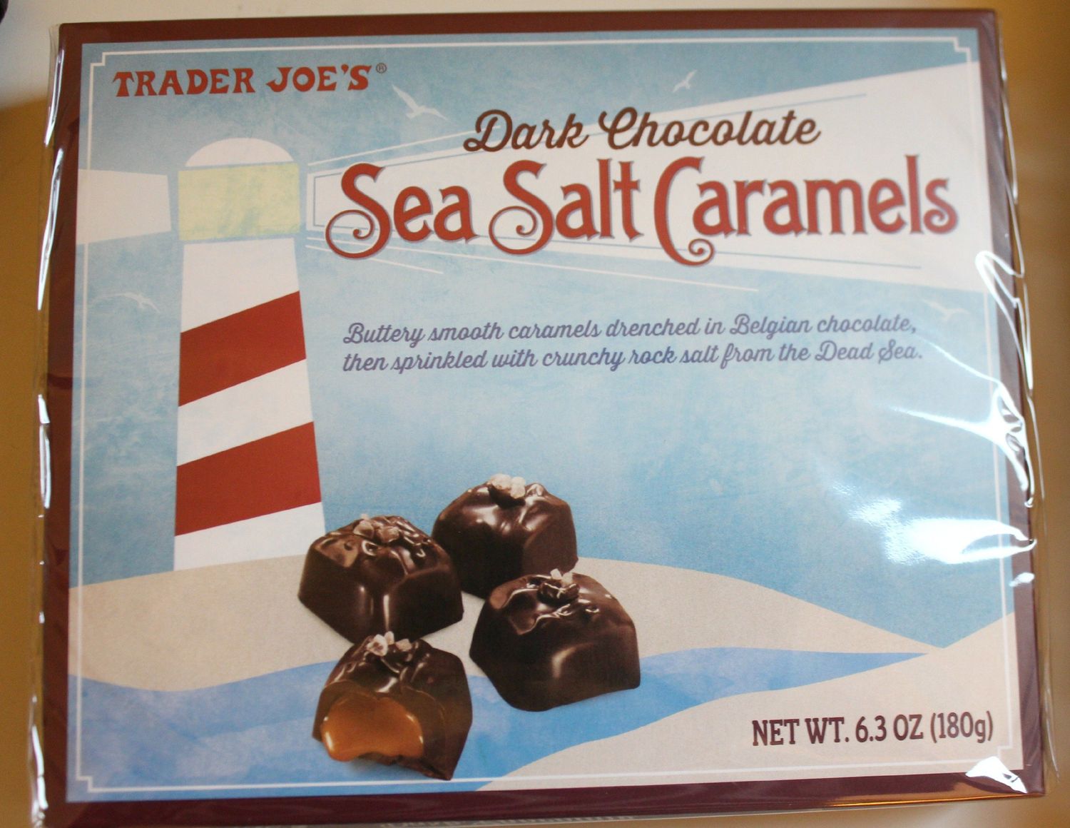 Trader Joe&#39;s Dark Chocolate Sea Salt Caramels,0.5 POUNDS