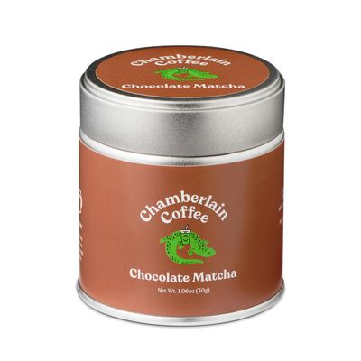 Chamberlain Coffee Chocolate Matcha Green Tea Powder - Rich Cocoa + Ceremonial Grade Matcha - Hot or Iced - Organic, Vegan &amp; Gluten-Free Matcha Powder - 1.06 oz