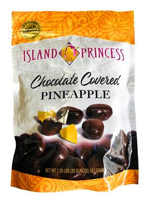 Island Princess Premium Chocolate Covered Pineapple 1.25 Pound