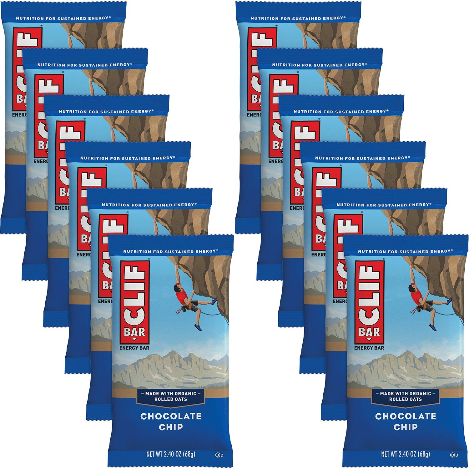 Clif Bar Cool Mint Chocolate 70% Organic (12x2.4oz)