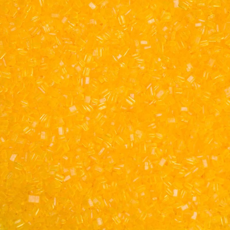 MARIGOLD YELLOW Sugar Crystals - 4 oz shaker jar - Edible Sugar Sprinkles/Sanding Sugar for Cakes, Cupcakes, Cookies, Icing, Chocolate