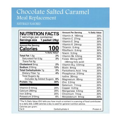Nutmeg State Nutrition - Pudding or Shake, Low Calories, 15g Protein, Low Fat, 7 Servings Per Box (Chocolate Salted Caramel)