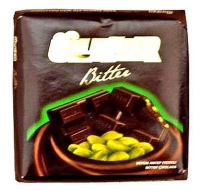 Ulker Bittersweet Chocolate Bar with Pistachio - 2.8oz