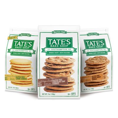 Tate&#39;s Bake Shop Gluten Free Cookies Variety Pack, Lemon, Ginger Zinger and Chocolate Chip Cookies, 3 - 7 oz Bags