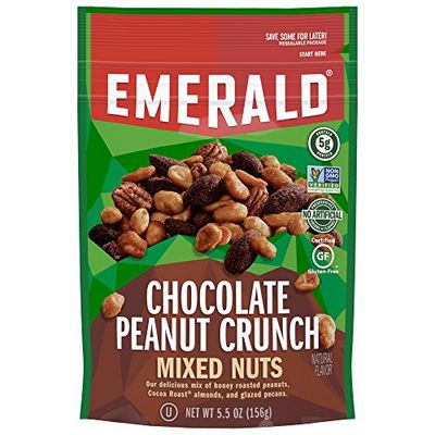 Emerald Nuts, Chocolate Peanut Crunch Mixed Nuts, 5.5 Oz