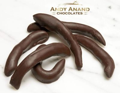 Andy Anand Gourmet Dark Chocolate Orange Peel | Fresh Orange Zest Infused in Rich Dark Chocolate | Divine, Decadent Gift Box | Exquisite Taste in Every Bite (1 lbs)