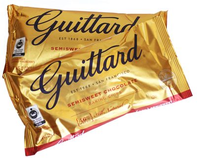 Guittard All Natural Semisweet Chocolate Baking Chips, 12 Oz (340 Grams), Pack of 2