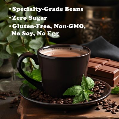 Roasty Buds Minty Choco Chip Ground Coffee | Medium Roast, Natural Mint &amp; Chocolate Flavors (12 oz) | Gluten-Free, Non-GMO (12 Ounce, Minty Choco Chip Ground)