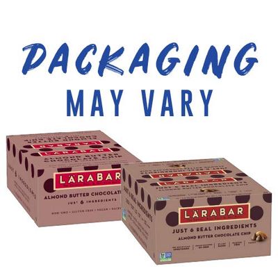 Larabar Almond Butter Chocolate Chip, Gluten Free Vegan Bars, 16 ct