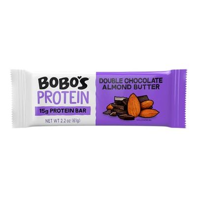 Bobo&#39;s Double Chocolate Almond Butter Protein Bar 12 Pack