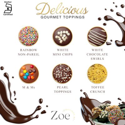 CRAVINGS BY ZOE Gourmet Chocolate Covered Cookies Gift Basket | 6 Piece | Kosher Milk &amp; Dark Belgian Chocolate Food Gift Box | Birthday, Christmas, Holiday, Thank You Gifting Men Women Mom Dad Family