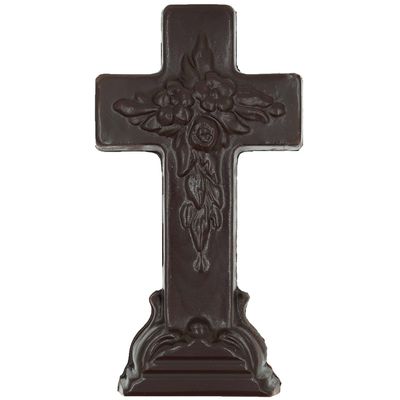 Philadelphia Candies Solid Dark Chocolate Easter Cross, 10 Ounce