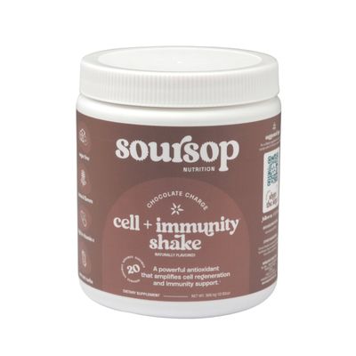 Soursop Nutrition Cell + Immunity Support Superfood Shake | with Soursop, Organic Irish Sea Moss, Turmeric, + Essential Vitamins | Chocolate Charge