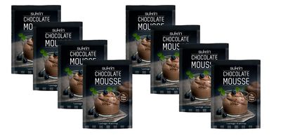 Sukrin Chocolate Mousse Mix - No Added Sugar, Low Calorie, and Low Carb - Keto Friendly and Healthy - No Artificial Colors or Flavors (Pack of 8)