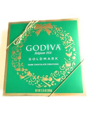Godiva Chocolatier 9PC Holiday Goldmark Dark Chocolate Gift Box