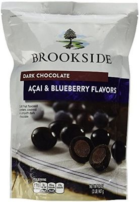 (Pack of 2) Brookside Dark Chocolate Acai with Blueberry 2 Pounds Resealable Bag (Total 4 lbs)