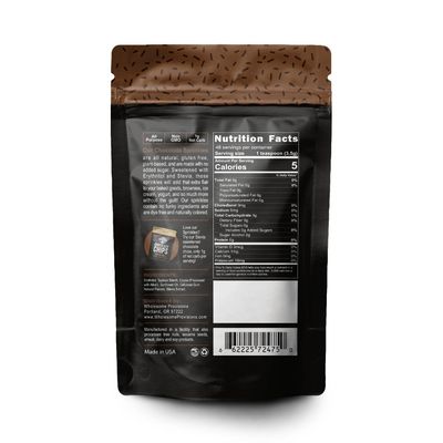 Keto Sprinkles, 6 oz. Larger Value Size, Dye Free, Non-GMO, Plant-Based, Vegan, Gluten Free, All Natural, No Artificial Coloring, Sugar Free Sprinkles, 1g Net Carb (Chocolate, Single Package)