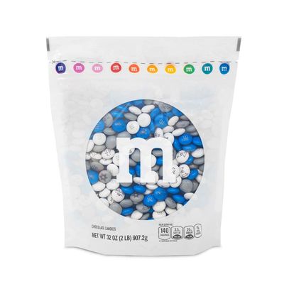 M&amp;M&#39;S Pre-Designed Bar Mitzvah Milk Chocolate Candy - 5lbs of Bulk Candy in Resealable Pack for the Bar Mitzvah Party Sweet Stuff for DIY Commemorative Bar Mitzvah Gift or Party Favors