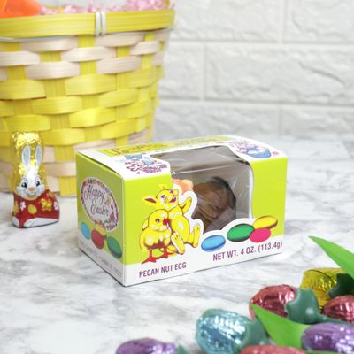 Gourmet Milk Chocolate Pecan Nut Egg, Rich and Crunchy Candy, Easter Basket Fillers, 4 Ounces, (Pack of 2)