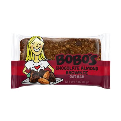 Bobo&#39;s Oat Bars, Gluten Free Bars, Chocolate Almond Brownie, Pack of 12