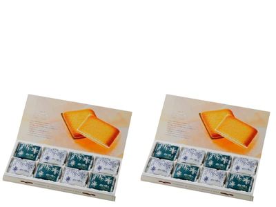 Japanese Decor Sakura Shiroi Koibito Cookies Assortments White &amp; Black Chocolate 24 Pcs x 2 Boxes (48 Pcs) For Gifts And Presents