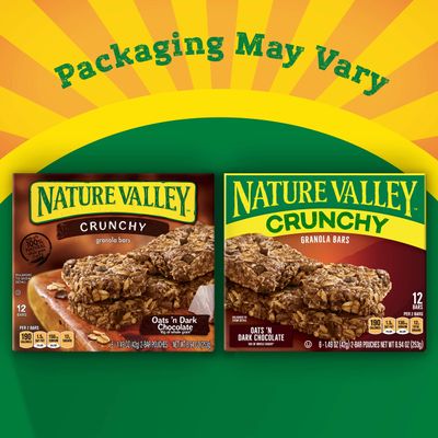 Nature Valley Crunchy Granola Bars, Oats 'n Dark Chocolate, 12 Bars, 8.94 OZ (6 Pouches) (Pack of 6)