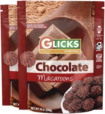 Glicks Gluten Free Chocolate Macaroons, 10oz (2 Pack) Grain Free, Dairy Free, Soy Free, Kosher for Passover