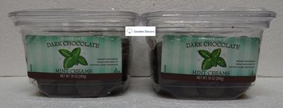 Trader Joe&#39;s Dark Chocolate Mint Creams 10oz 284g (Two Tubs)