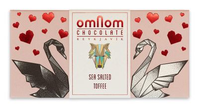 OmNom Toffee + Sea Salt | Icelandic Bean To Bar Chocolate by OMNOM CHOCOLATE REYKJAVIK | 1 x 60g Bar