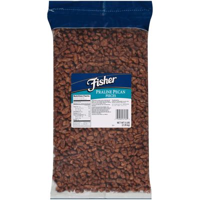 Fisher Medium Praline Pecan Pieces, 5 Pound -- 1 each.