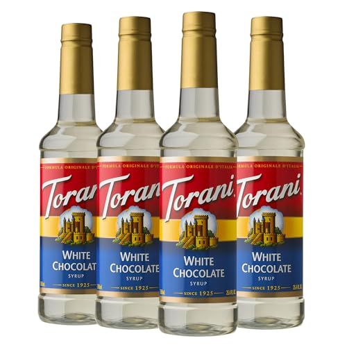 Torani Flavored Drink Syrup, White Chocolate, 25.4 Fl Oz (Pack of 4)