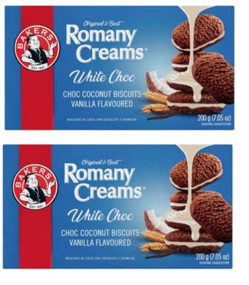 Bakers Romany Creams- Vanilla Chocolate 200g PACK OF 2
