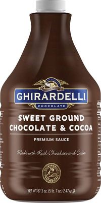 Ghirardelli Chocolate Sweet Ground Chocolate &amp; Cocoa Sauce, 87.3-Ounces Plastic Bottle