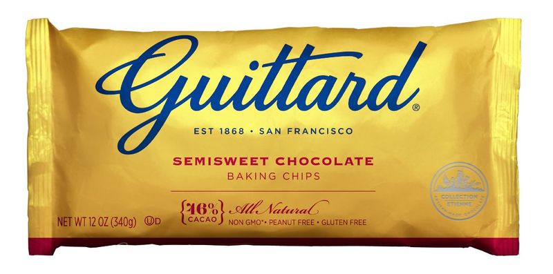 Guittard Chocolate Semi Sweet Baking Chips, Semi Sweet Chocolate, 12 Ounce (Pack of 12)