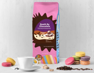 Crazy Cups Chocolate Lovers Ground Coffee Variety Pack 3 Pack, Chocolate Flavored Ground Coffees, Includes Death By Chocolate, Peppermint Chocolate Mocha, Chocolate Raspberry, 10 oz bags,Pack of 3