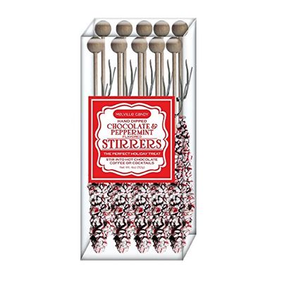Melville Dark Chocolate Peppermint Stirrers (Set of 10)