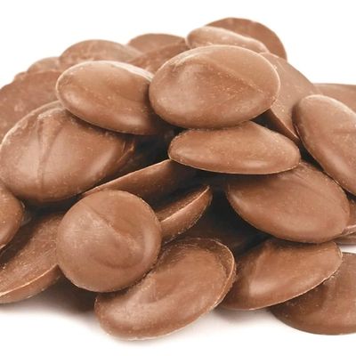 Sarah&#39;s Candy Factory Premium Merckens Coating Melting Wafers Milk Chocolate Baking Cocoa Lite in Bag, 2 Lbs For Cookies, Muffins, Cake, Ice Cream and