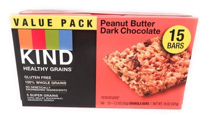 KIND Healthy Grains Bars, Peanut Butter Dark Chocolate, Gluten Free, Value Pack, 1.2 oz bars (Pack of 15)