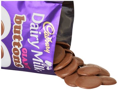 Cadbury Dairy Milk Giant Chocolate Buttons Bag, 85g , Perfect for sharing with friends and family, Pack of 10