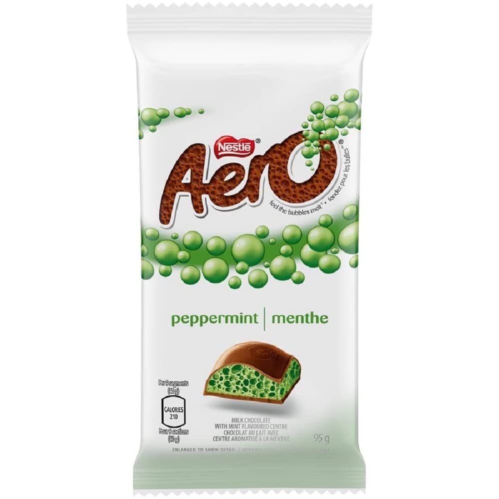 AERO Dark Mint Chocolate Bar, 95g/3.35oz