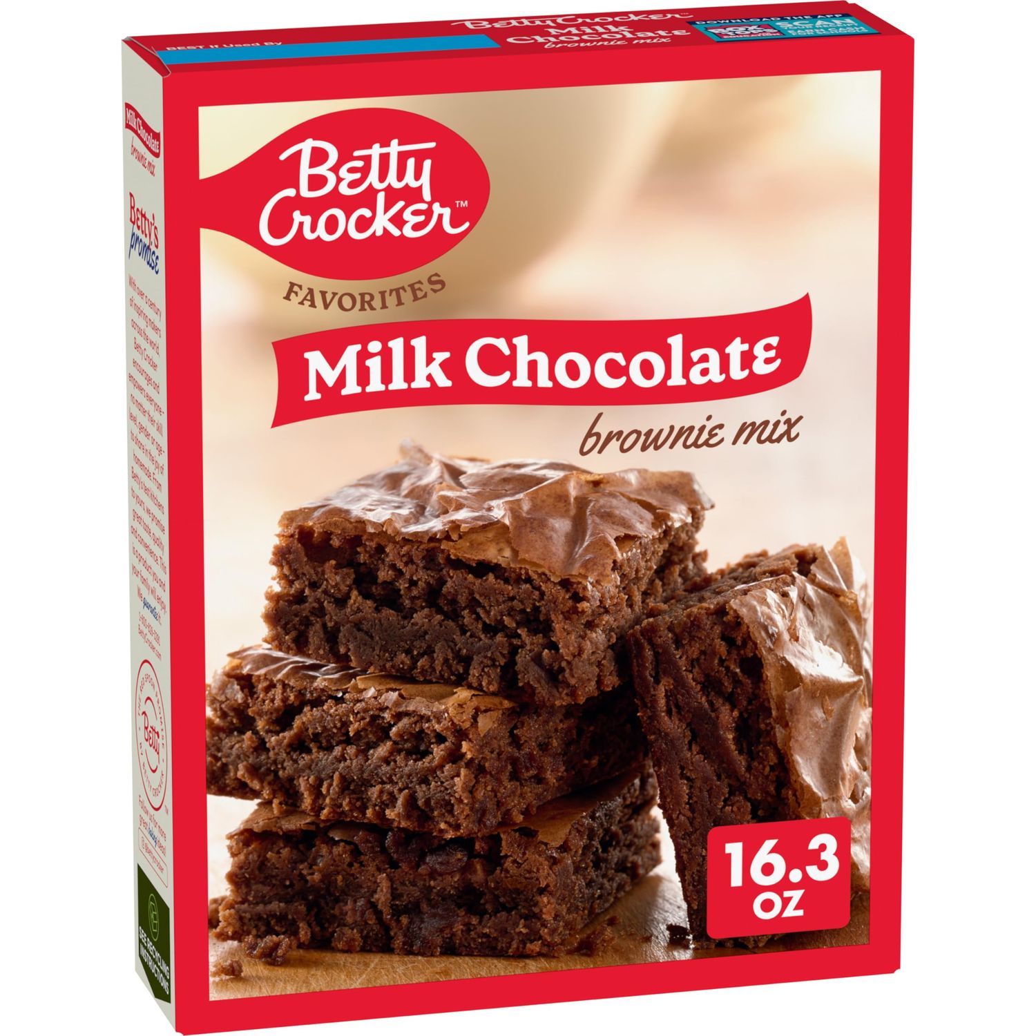 Betty Crocker Favorites Milk Chocolate Brownie Mix, Holiday Baking, 16.3 oz