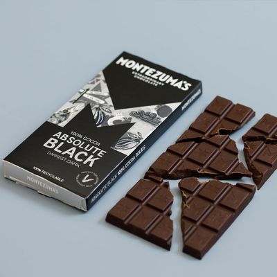 MontezumaS Dark Chocolate Absolute Black 100% Cocoa 90g